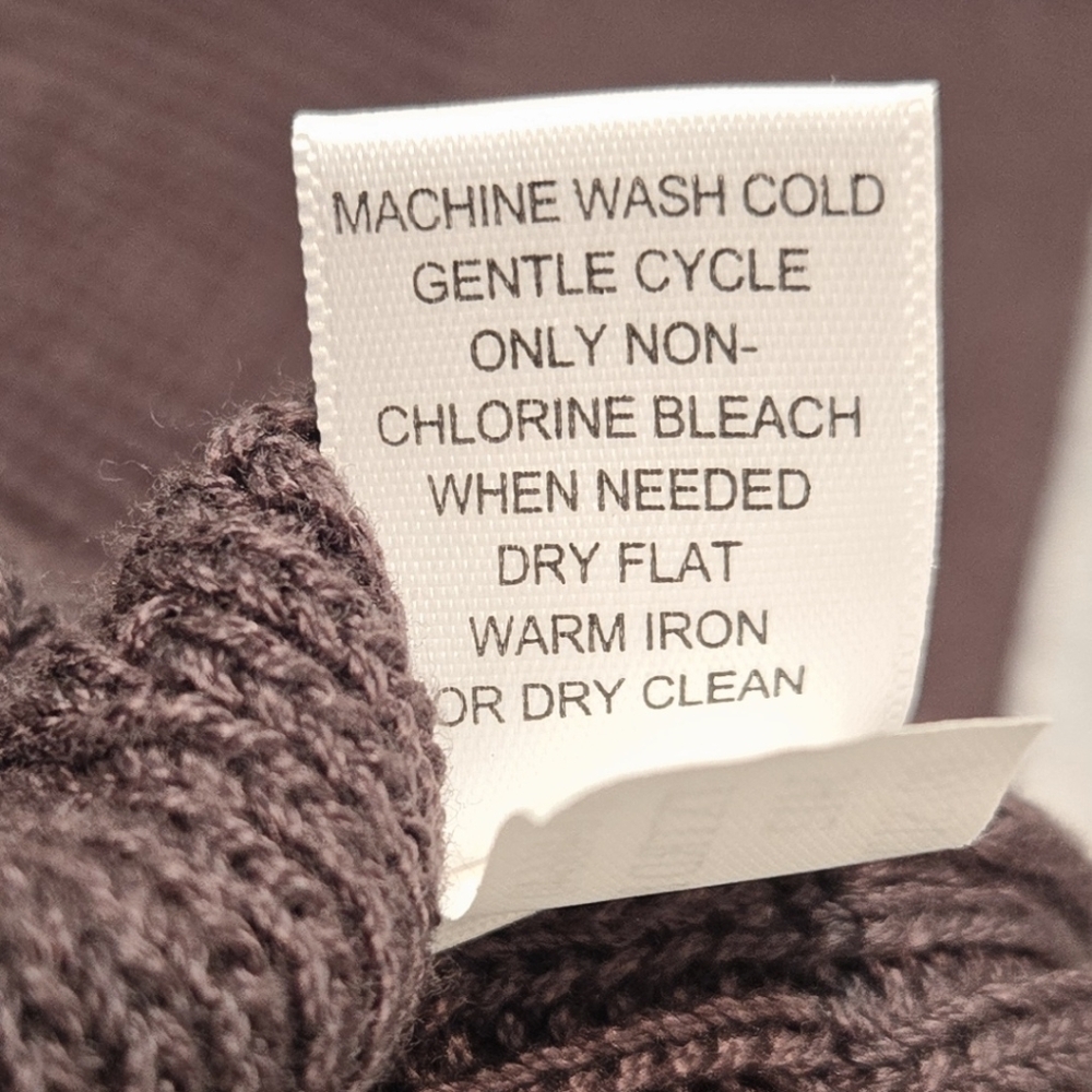 Banana Republic Belted Cardigan Jacket Dark Brown XL Textured 100% Cotton NWT - Picture 12 of 14